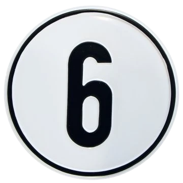 Alu Geschwindigkeitsschild 6 km/h