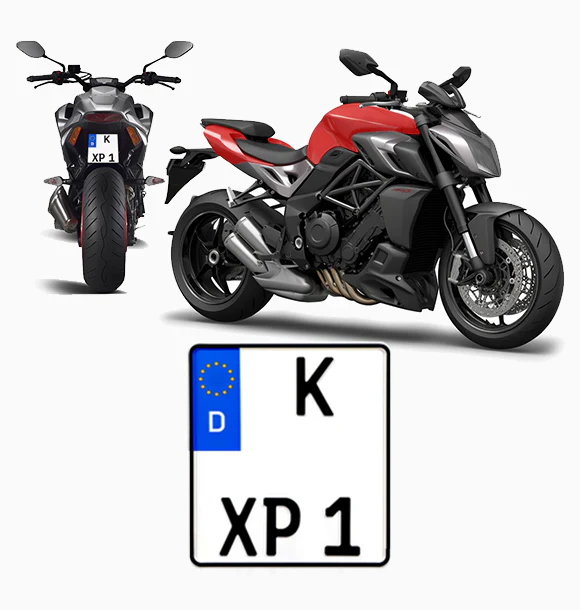 Motorradkennzeichen